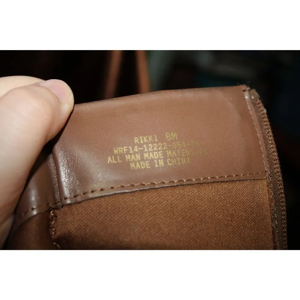 Kim‎ Rogers Rikki Below the Knee Brown Faux Leather Boot - Size 8M